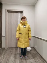 Women Jacket Collection Winter Parka Windproof Coat-Length New MIEGOFCE Contrast-Design