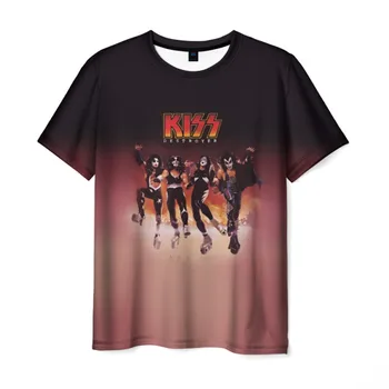 

Men's T-shirt 3D Group kiss