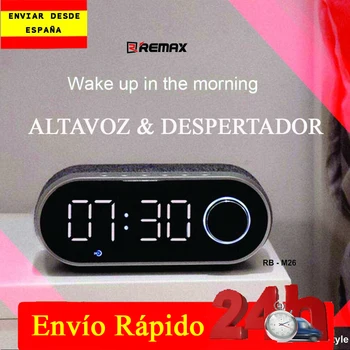 

Remax RB-M26 multifunctional FM Radio Bluetooth speaker alarm clock Dual card support TF card player