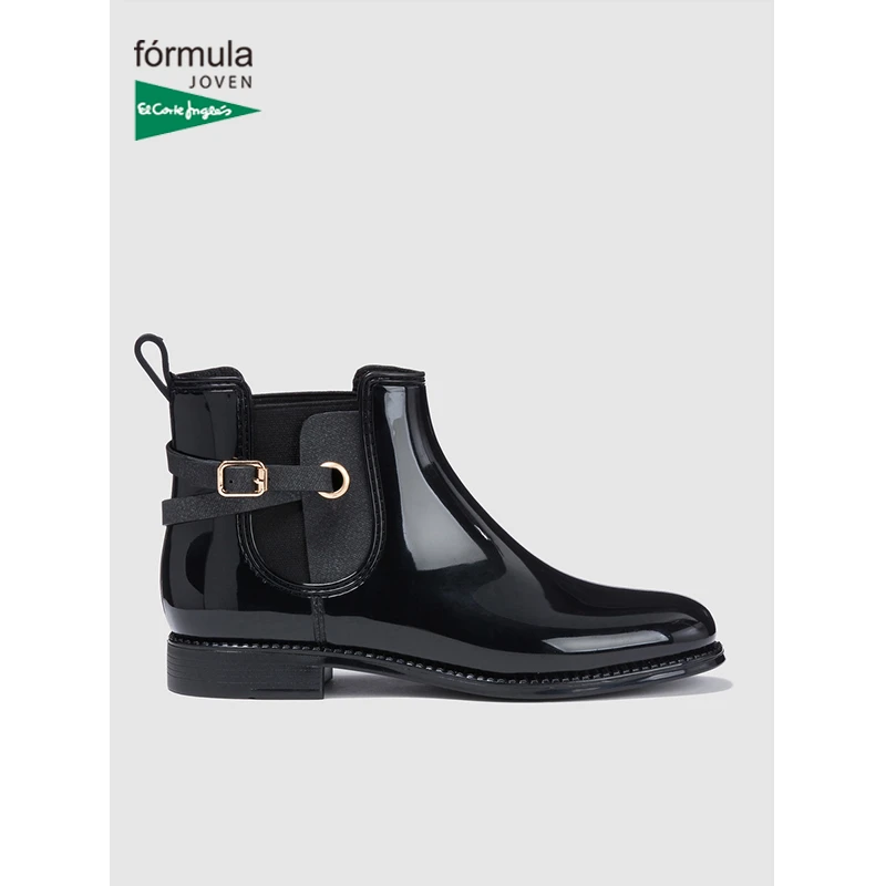 Fórmula Joven Botas Agua Mujer con Adorno de y Hebilla El Corte Inglés Elástico 2,5cm Moda Zapatos Invierno|Botas el tobillo| - AliExpress