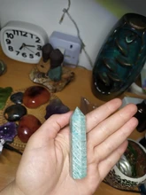 Pyramid Quartz-Wand Healing Green-Ornament Energy-Stone Obelisk Crystal-Point-Amazonite