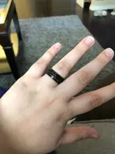 De acero inoxidable de titanio Spinner con cadena anillo para hombres oro azul negro Punk Rock anillos accesorios regalo de la joyería