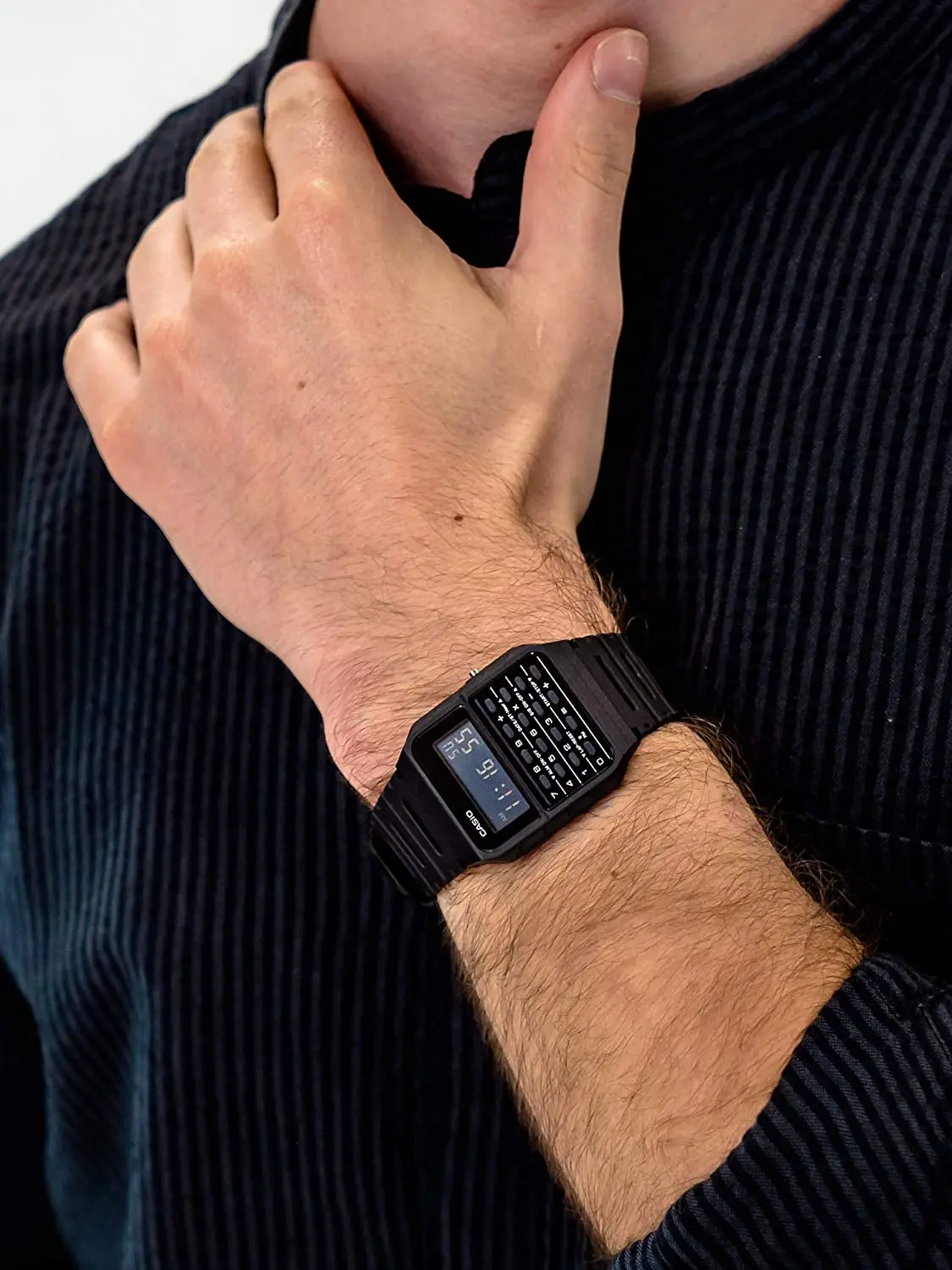 Casio Unisex Watch Calculator Ca 53wf 1b Black Alarm Digital Wristwatches Aliexpress