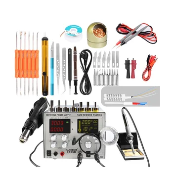 Price 30V-5A DC Power Supply Bga Auto Hot Air Gun Rework Station 4 IN 1 Sleep Soldering Iron Station 110V/220V Usb 5V 2A