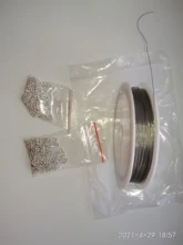 Alambre de acero inoxidable resistente, alambre para bisutería de cola de tigre para fabricación de joyas, 0,3/0,45/0,5/0,6mm, 1 rollo