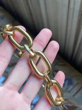 Tocona-gargantilla geométrica Punk Hollw para mujer, collar de Color dorado de aleación de Metal, cadena de suéter, accesorios de joyería, regalo 17073