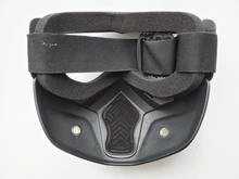 Máscara de esquí para hombre y mujer, gafas de seguridad con filtro para la boca a prueba de viento y de Motocross