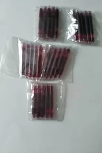 Pluma estilográfica de alta calidad, recarga de tinta, 25 uds. De diámetro, 2,6mm, 3,4mm, estándar internacional, papelería, suministros de oficina, pluma de tinta