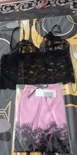 1 Conjunto de moda mujer de encaje ropa de dormir camisetas de lencería conjunto de pantalones cortos Pijama muñeca deportes ropa interior pijamas 8 colores