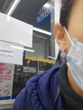 EMMAYA-Pendientes llamativos de 10 colores diferentes, bisutería con cierre de tipo botón, elementos naturales