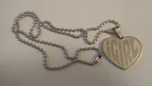 IGIRL-collar de cadena de acero inoxidable con forma de corazón para mujer, Gargantilla con letras, estilo Punk