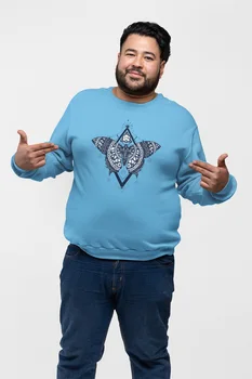 

Angemiel Wear Cosmic Butterfly Blue Men 'S Sweatshirt