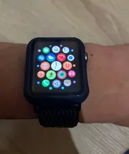 Cristal + funda para Apple Watch, Protector de pantalla, accesorios para apple watch, 44mm, 40mm, 42mm, 38mm, serie iWatch 5 4 3 6 se