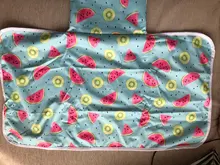 [Littles & Bloomz]-alfombrilla de pañales de viaje compacta y lavable portátil para bebé, para cambiar pañales suelo impermeable