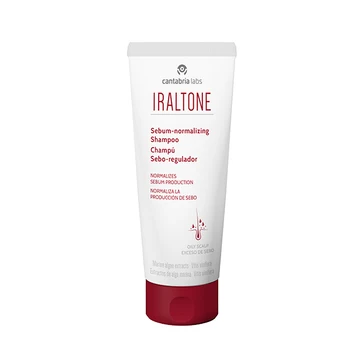 

Iraltone shampoo sebum-regulator 200 ml daily hygiene for oily scalp and fat dandruff.