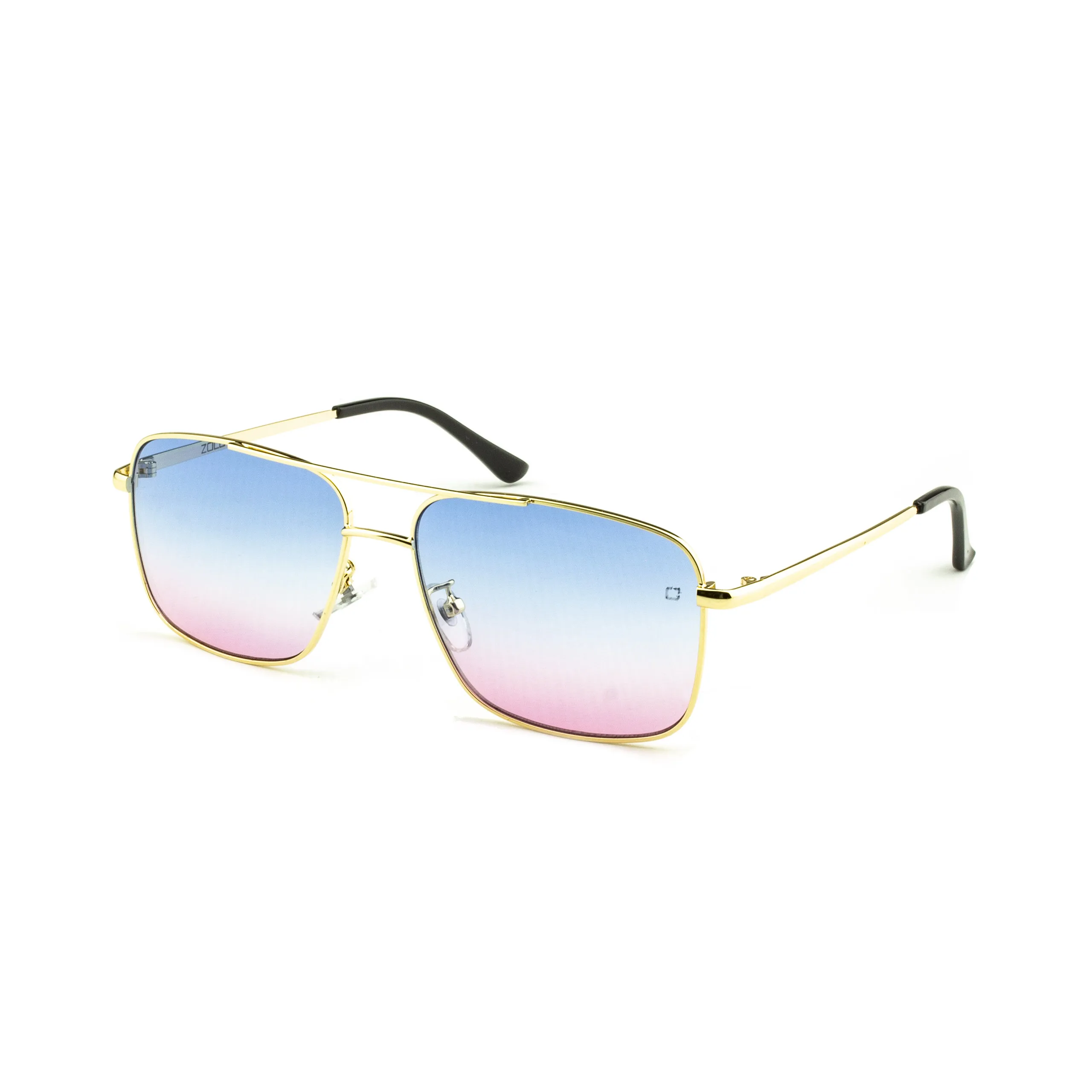 Солнцезащитные очки-Караван Zolo eyewear 93305 c3, золото/синий и розовый - Цвет линз: Синий