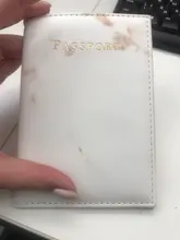 Funda de pasaporte para hombre y mujer, de cuero sintético, estilo de mármol, tarjetero de viaje, porta pasaporte, paquete, BILLETERA, bolso