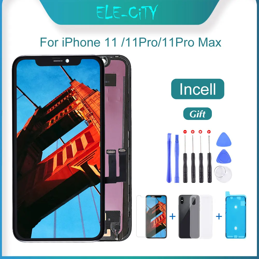 ЖК-дисплей с 3D сенсорным экраном и дигитайзером в сборе для iPhone 11 11Pro 11pro max замена