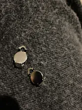 Pendientes de aleación hechos a mano con tope de bala, accesorios para fabricación de joyería