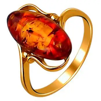 

Esthete ring with silver Amber