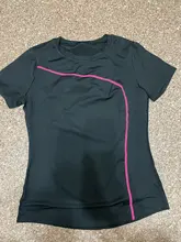 T-Shirt Tops Yoga-Tight Sp Sweat-Wicking Fitness Quick-Drying Sports Breathable Short-Sleeved