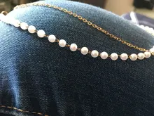 De la cadena de moda collar de perlas para mujeres Perla Barroca abalorio de Metal colgantes collares de gargantilla de cadena de cuentas de joyería regalos