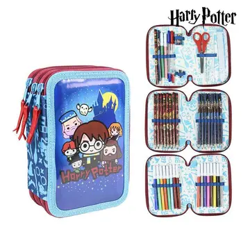 

Triple Pencil Case Giotto Harry Potter Blue (43 Pcs)