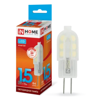 

LED lamp LED-JC-VC 1.5 W 12 V G4 4000 K 135lm IN HOME