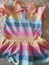 Vestido de primavera-verano de unicornio con cuello vuelto, moda para niñas pequeñas