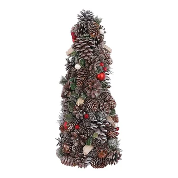 

Cone type tree with pineapples 43X19CM