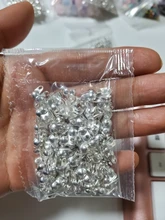 200 Uds. De abalorios chapados en oro y plata, Conector de cadenas de bolitas, 1,5mm, 2mm, 2,4mm, 3,2mm