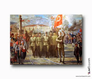 

Liberation of Izmir Canvas Painting-Canvas Art Print Home Picture Frames Wall Photo Frame