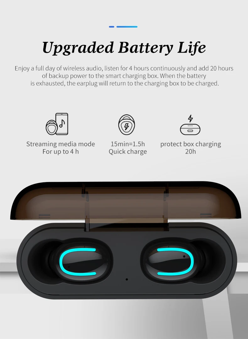 Q32 TWS беспроводные Bluetooth наушники с микрофоном портативная зарядная коробка для Xiaomi huawei мобильный стерео наушники спортивные наушники