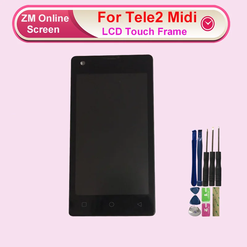ЖК дисплей RYKKZ для Tele2 Midi сенсорный экран с рамкой сменный дигитайзер