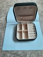 Caja de joyería para mujer, organizador de almacenamiento portátil, soporte para pendientes, cremallera, Estuche De Viaje de exhibición de joyas, 100x100x55mm