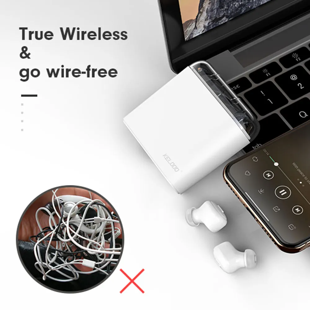 Мини беспроводные Bluetooth наушники TWS наушники шумоподавление Гарнитура внешний аккумулятор зарядное устройство 4000 мАч светодиодный цифровой дисплей 2200 мАч