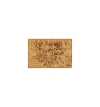 

POSTER THE LEGEND OF ZELDA BREATH OF THE WILD HYRULE WORLD MAP
