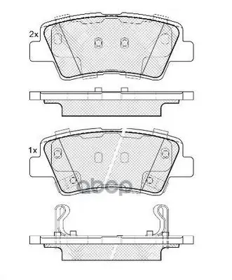 Колодки Тормозные Hyundai Solaris 10-/Sonata V(Nf) 05-/Kia Soul 09- Задние Fit Fp1313 FIT арт. FP1313