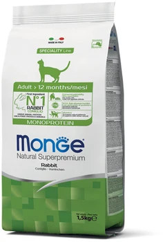 

Monge Cat Adult Rabbit food for adult cats, Cat food, for cats, 1,5 kg