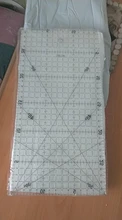 Regla transparente de dibujo, 1 unidad de 30x15cm, regla alineada con Patchwork acrílico, suministros de medición para costura de oficina y escuela