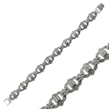 Серебряный 925 пробы Браслет из марказита