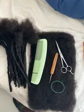 Pelo Remy brasileño elegante Afro rizado, cabello humano a granel para trenzado, 1 paquete de 50g por pieza, cabello de Color Natural sin trama