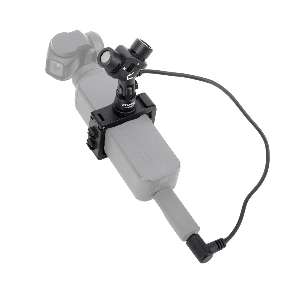 

Comica CVM-MT06 Motion Microphone XY Stereo Dual-Mic Cardioid Condenser Action Camera Video Mic for DJI Osmo Pocket 3.5MM TRS