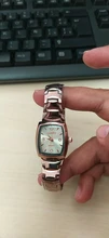 Reloj de pulsera de oro rosa para mujer, de lujo, de acero inoxidable, con diamantes de imitación, elipse, creativo, de cuarzo