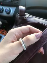 Anillos geométricos de perlas de imitación minimalistas para mujer, joyería para dedo, anillo elástico ajustable a la moda, novedad