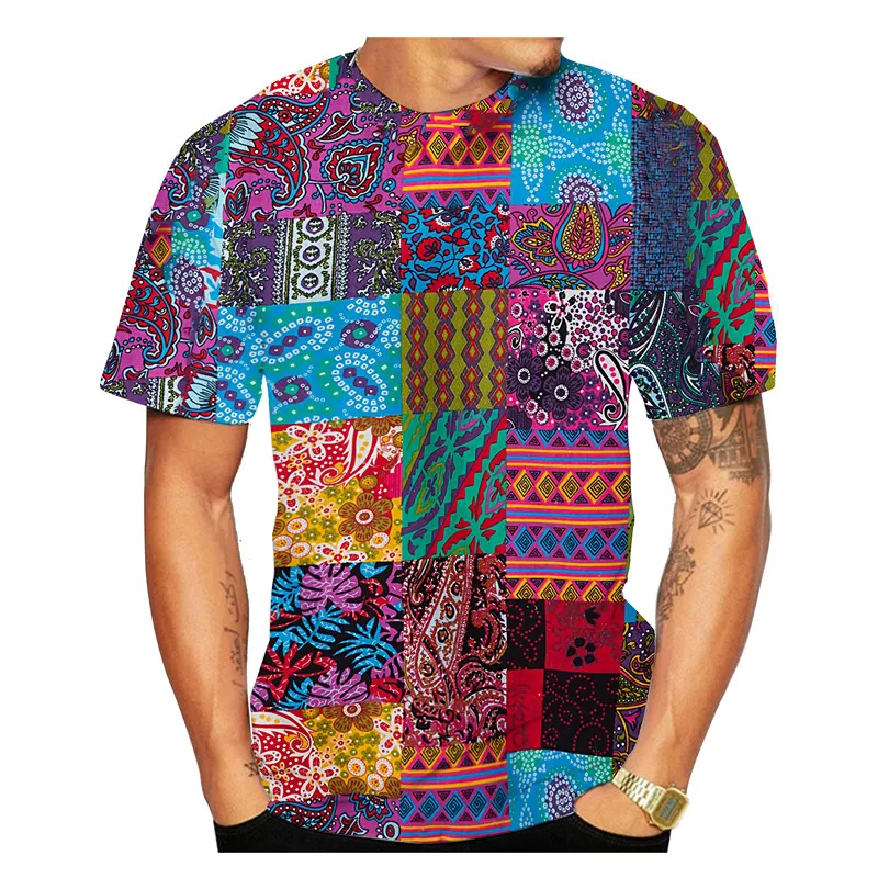 cool shirts for men Summer 3D African Print Men's/Women's T-Shirt Casual O Neck Short Sleeve Tee Top Vintage Style Dashiki Couple Streetwear Clothes men t shirts