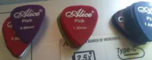 Guitar Picks Alice Acoustic Plectrum Electric-Bass Mediator Thickness 1-Box-Case 30-50