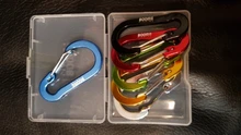 Booms Fishing CC1-ganchos de mosquetón pequeños de acero, accesorios de pesca multiherramienta para acampar al aire libre, 6 uds.