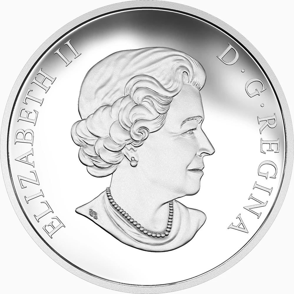 Серебряная монета THUNDERBIRD из натурального искусства 25$ Канада