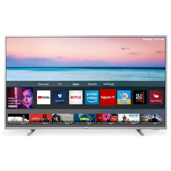 Smart tv Philips 55PUS6554 5" 4 K Ultra HD светодиодный WiFi серебристый
